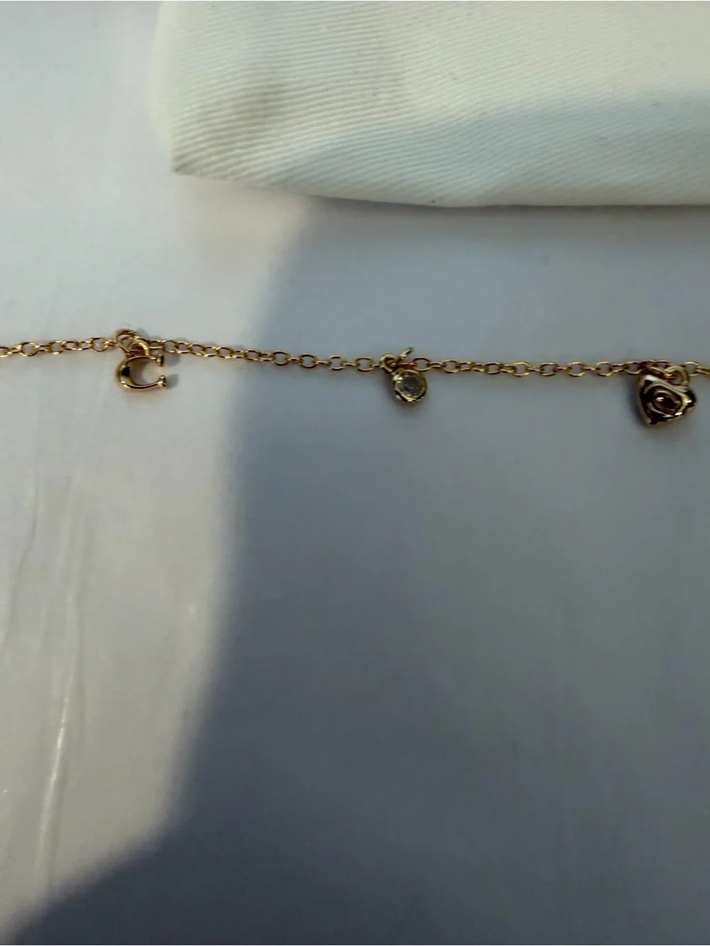 Coach Gold Tone Charm Bracelet NWT